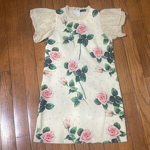 Summer dress with flower sequins, just beautiful